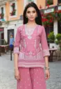 Elegant Pink Embroidered Traditional Kurti for gril